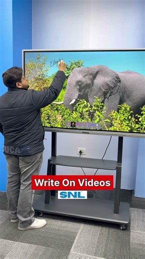 65 Inch Smart Board For Teaching In Classroom - Play 4K Videos - Write & Teach On Digital Whiteboard
