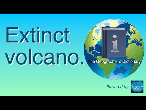 Extinct volcano. The Geographer’s Dictionary. Powered by @GeographyHawks