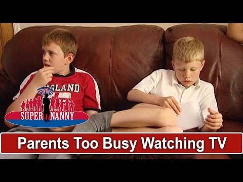 Parents Too Busy Watching TV To Listen To Sons | Supernanny