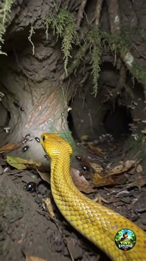 I Put a Tiny Camera on a Yellow Snake 🐍 | Yellow Snake POV