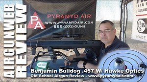 AIRGUN REVIEW - Benjamin Bulldog .457 Multi-Shot Big Bore Bullpup! 400  FPE, 298gr HP, 50 Yard Tests