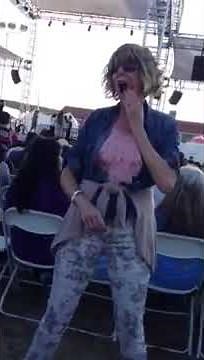 Lady Hypnotized in Audience of Stage Hypnosis Show at OC Fair #Shorts