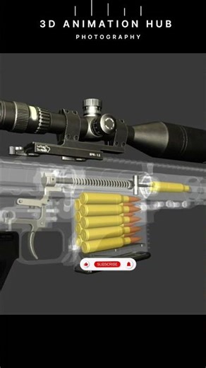 How a Sniper Rifle Fires a Bullet (Inside Mechanism) | 3D Animation