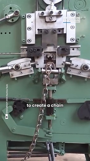 164K views · 1K reactions | The chain bending machine works systematically to bend and bind individual metal bars together to create a chain. | Interesting Engineering | Facebook