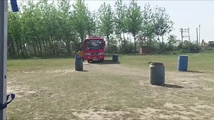 Driving Interview Test For Heavy Bus Driver in Romania | Nidhi Kashyap