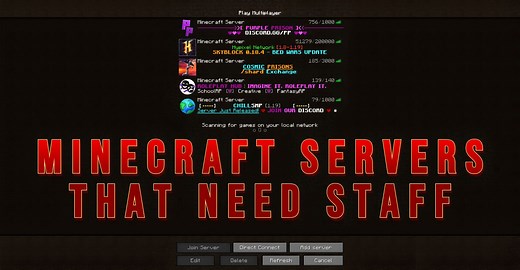 3 best Need Staff Minecraft servers