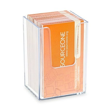 SOURCEONE.ORG Premium Clear Acrylic Single Pocket Vertical Business Card Holder - Walmart.ca