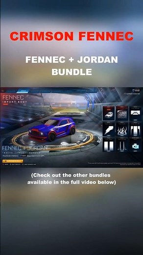 CRIMSON FENNEC in ROCKET LEAGUE ITEM SHOP 🔴🔴