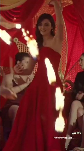 WOW! Hande Erçel's Mesmerizing Fire Dance is UNREAL! 🔥 #HandeErçel #shorts