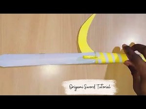 How to Fold Paper Weapons Easy | Craft Your Own Origami Sword!