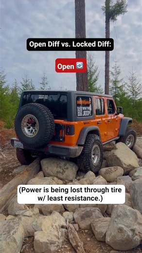 Open diff 🔄 vs locked diff 🔒 • • #jeep #jeepwrangler #lockeddiff #opendiff #lockers #4x4 #offroad #offroadtips | Northridge4x4