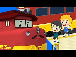 Train Trip│Best Daily life Safety Series🚑│Train Safety│Cartoons for Kids│Robocar POLI TV