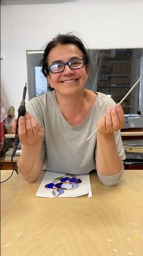 Let's make an Iris Stained Glass Suncatcher! | Satisfying Work Process