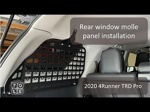 Molle Panel installation on my 2020 4Runner TRD Pro