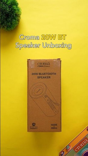 Croma 20W BT speaker unboxing! 🔊📦