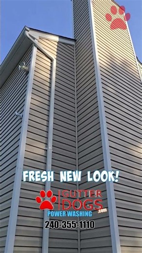 Fort Washington MD House Wash Before & After — Huge Difference