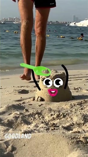 Goodland | The sand tower was crushed 😂 #cartoon #doodles #animation #funny