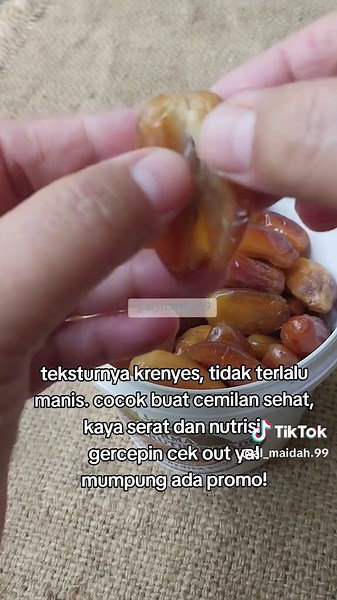 Membalas @rozuqnistore yuk dicek out ya kak. enak buat cemilan #kurmatunisia #kurmaruhtob #kurmamuda #kurma