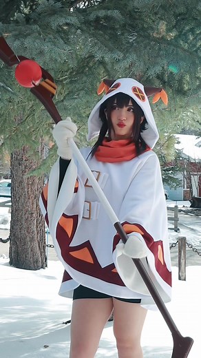 winter megumin goes 🥶🥶🥶 #meguminkonosuba #konosuba #konosubamegumin #megumin