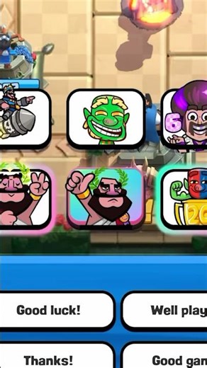 Hero Goblins Troll Emote! #clashroyale #shorts