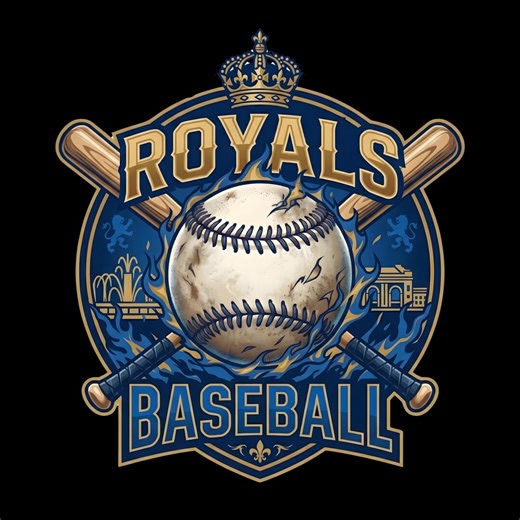 Royals Baseball svg png , Vintage Baseball Team Design, Sport Fan Artn, Use for T-shirt, Stickers, Mug, Frame, Tumbler (Digital Download)