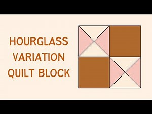 Sew an Hourglass Variation Quilt Block with Quarter Square Triangles!