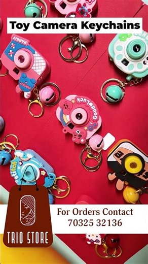 Toy Camera Keychains | Trio Store New Arrival 📸 | Best Gift for Friends & Kids
