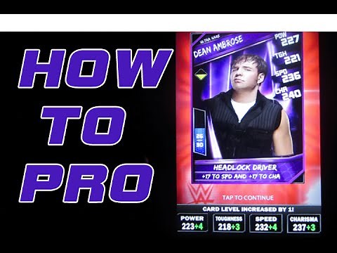 WWE SUPERCARD - How to CORRECTLY PRO a Card