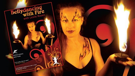 "Bellydancing with Fire" Fire Dance instant video/DVD by Leslie Rosen