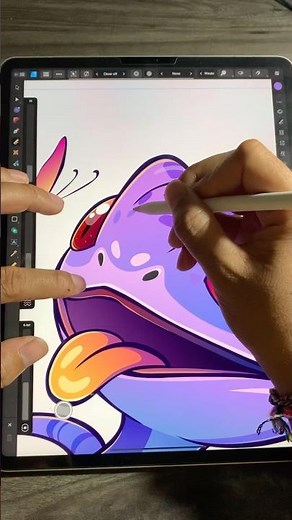 Purple Lizard design on Affinity #affinity #purplelizard #design