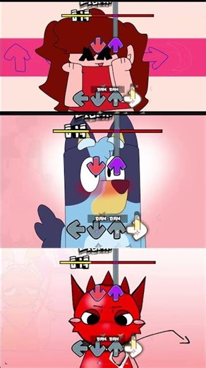 FNF My heart beats like a drum But Bluey x Mackenzie vs Gf, BF vs Sprunki