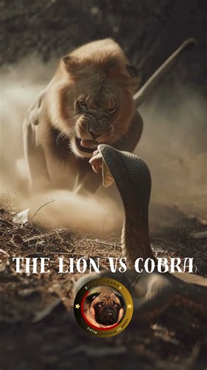 The LION vs COBRA #animals #shorts #youtubeshorts