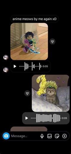 anime meow voices by me again hahaha #anime #voiceover #cats #jjk #fyp | Anime Voices