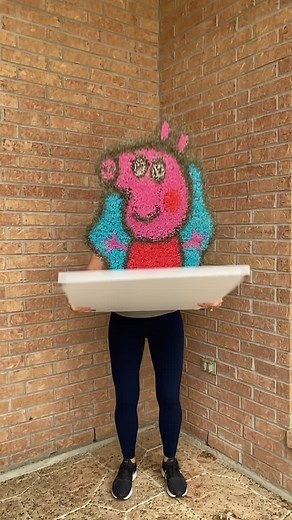 Peppa Pig Phone Call Fail: Hilarious Rice Art Creation