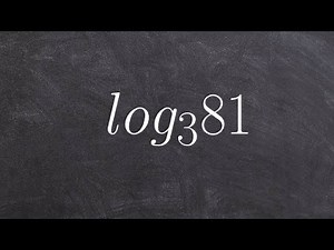 Algebra 2 - Evaluating a Logarithm by Converting to Exponential Form