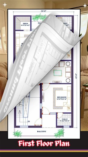 1080 Sq Ft House Plan | Ground + First Floor Layout with Proper Ventilation #realestate #trending