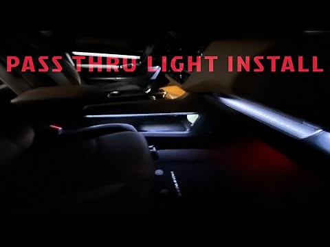 2022-2024 Pathfinder pass thru light installation