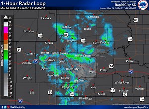11K views · 41 reactions | Radar from the past hour shows snow showers coming up from Wyoming and Nebraska and tracking northeast across western South Dakota and the Black Hills. A few of the heavier showers may drop a quick 1-2" of snow. If driving be prepared for decreased visibility due to falling snow. | US National Weather Service Rapid City South Dakota | Facebook