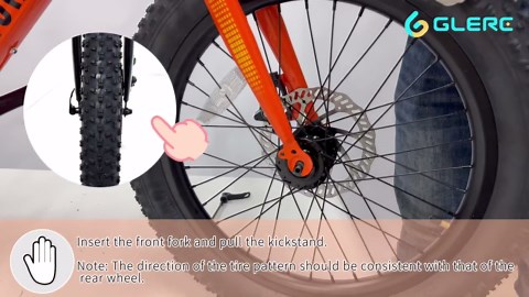 Glerc Mars Kids Mountain Bike, 20 Inch Fat Tire Bike for Teen Ages 6-12 Year Old, Bicycle with 2.8-Inch Wide Tires and 6 Speed Drivetrain,Black