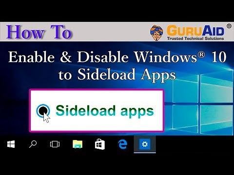 How to Enable & Disable Windows® 10 to Sideload Apps - GuruAid