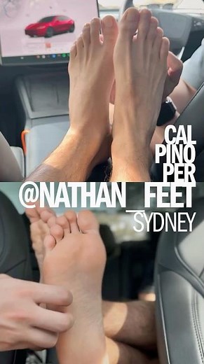 My car feet massaging and tickling preview
