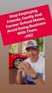 456K views · 11K reactions | Stop Employing Friends, Family And Former School Mates, Avoid Doing Business With Them. ~FRZ | Daddy Freeze | Facebook