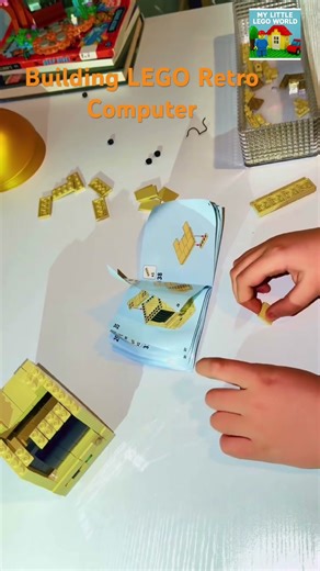 Turning LEGO bricks into a retro computer 💻 Built using instructions — love the final look.