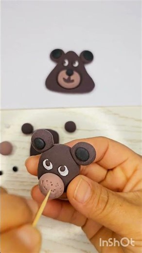 Simple Brown Shapes DIY Circle, Square & Triangle Art #asmr #colored #clay #diy #airclay