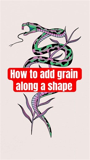 HOW TO add grain along a shape in Adobe Illustrator #illustrator