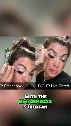 Smashbox Superfan vs. Live Tinted Mascara: Lash Lift Battle #shorts