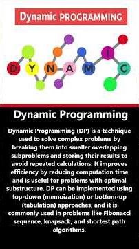 What is Dynamic Programming? #shortsfeed #shorts
