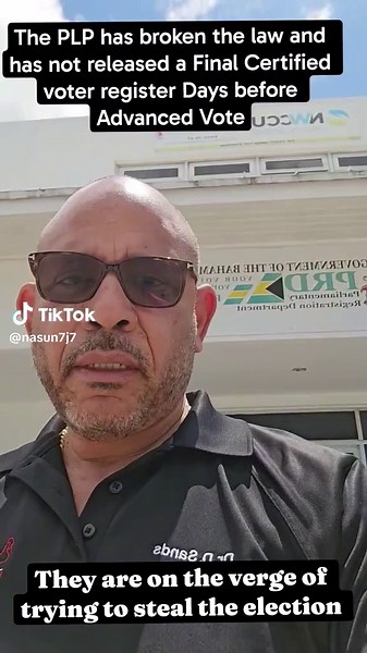 The PLP for fhe first time is on the verge of fhe biggest election heist in the history of fhe Bahamas. The law says there is supposed to be a permanent certified Voter register in a certain time frame before any vote is cast and for the first time in the history of an independent Bahamas it did not happen! Advanced voting is on April 30th. #atlantis #nassaubahamas #freeportbahamas #fyp #Bahamar