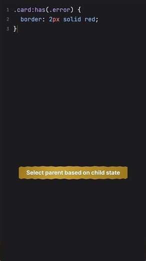CSS :has() Selector - Style Parents Based on Children! 🎯 #Shorts