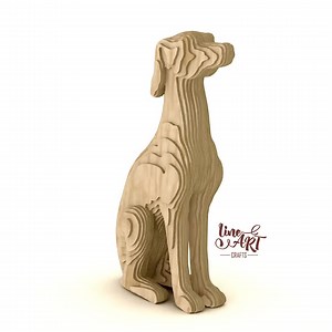 Dog Sculpture Sliced Vector Template 3mm, Dog Cardboard Statue SVG, Dog Figure Laser Cut Files, Parametric, Svg, Pdf, Dxf, Digital Download - Etsy